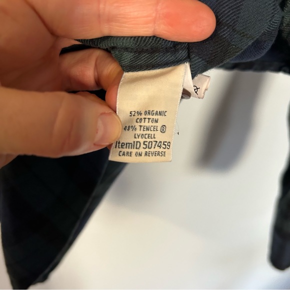 LL Bean Women's XS Extra Small Tartan Plaid Button Up Down Shirt - Picture 4 of 4